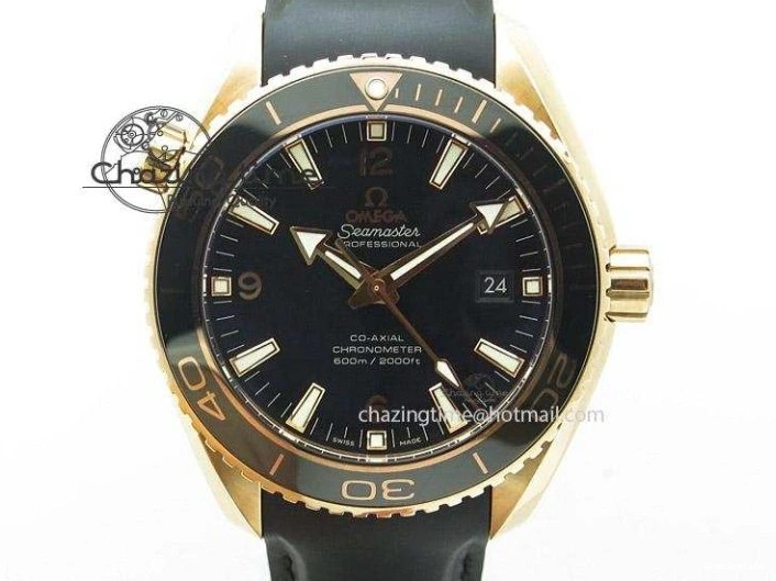 0308 Planet Ocean SS Bp Maker 45mm Black Bezel On SS Bracelet A OnTrend 8218